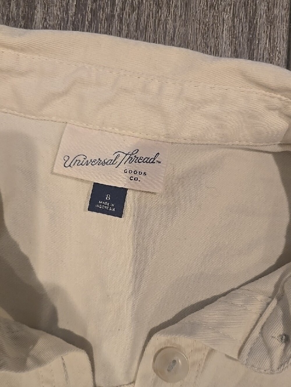 NWOT Universal Thread Cream Short-Sleeve Utility Jumpsuit - Picture 2 of 11
